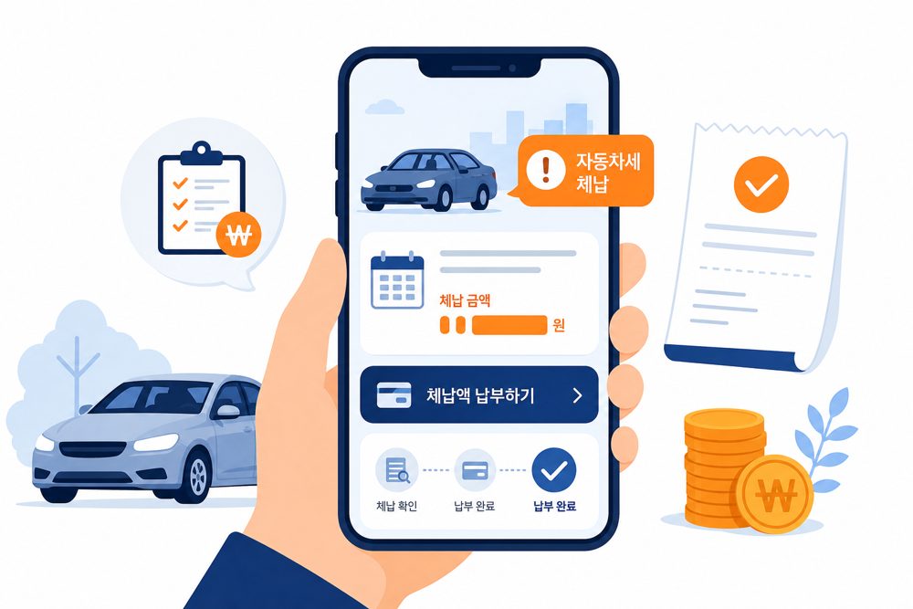 자동차세 미납 조회와 납부 안내 이미지