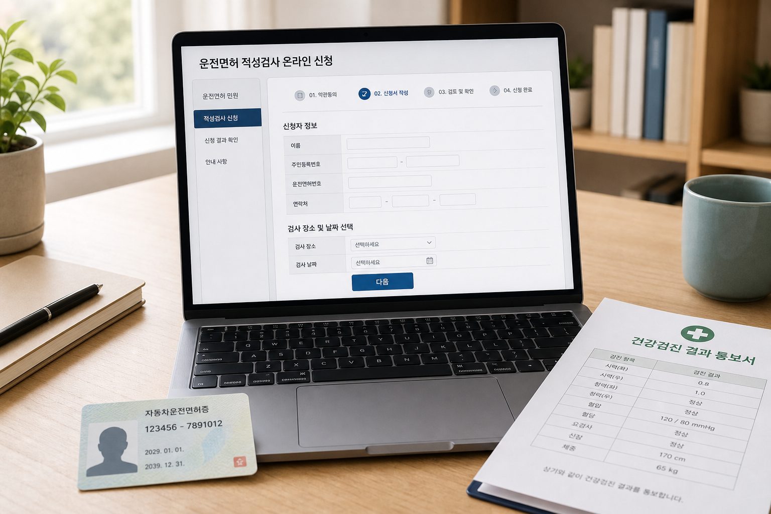 운전면허 적성검사 건강검진으로 인터넷 신청 안내