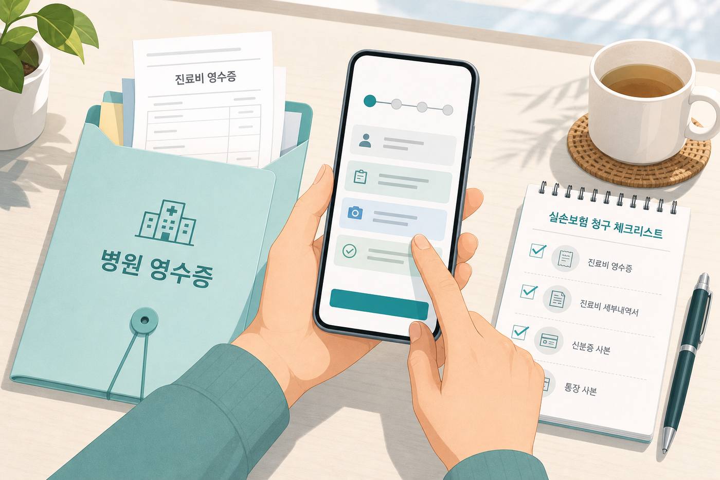 실손보험 병원비 앱 청구와 필요 서류 안내 이미지