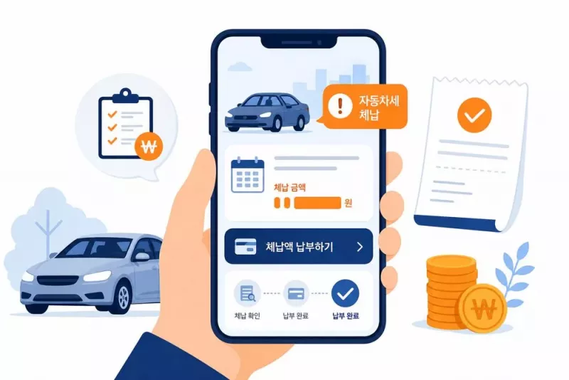 자동차세 미납 조회와 납부 안내 이미지