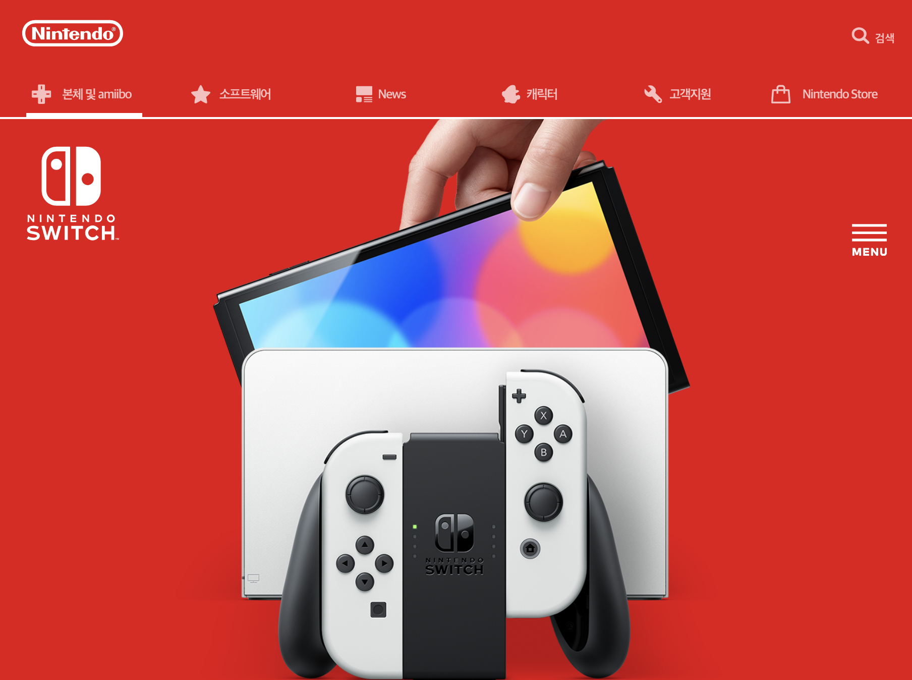 nintendo.com Nintendo Switch OLED 모델 7.0형 디스플레이