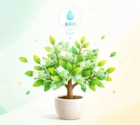 돈나무 키우기 물주기와 현금 보상 개념 참고 일러스트