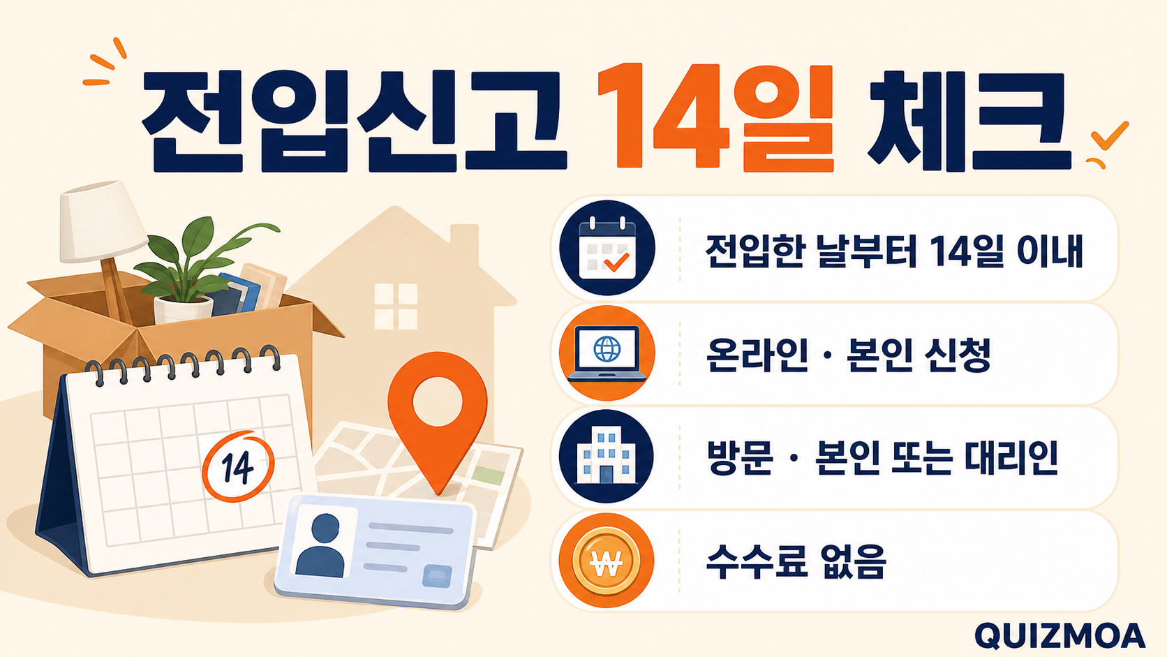 전입신고 14일 기한과 온라인 방문 신청 안내