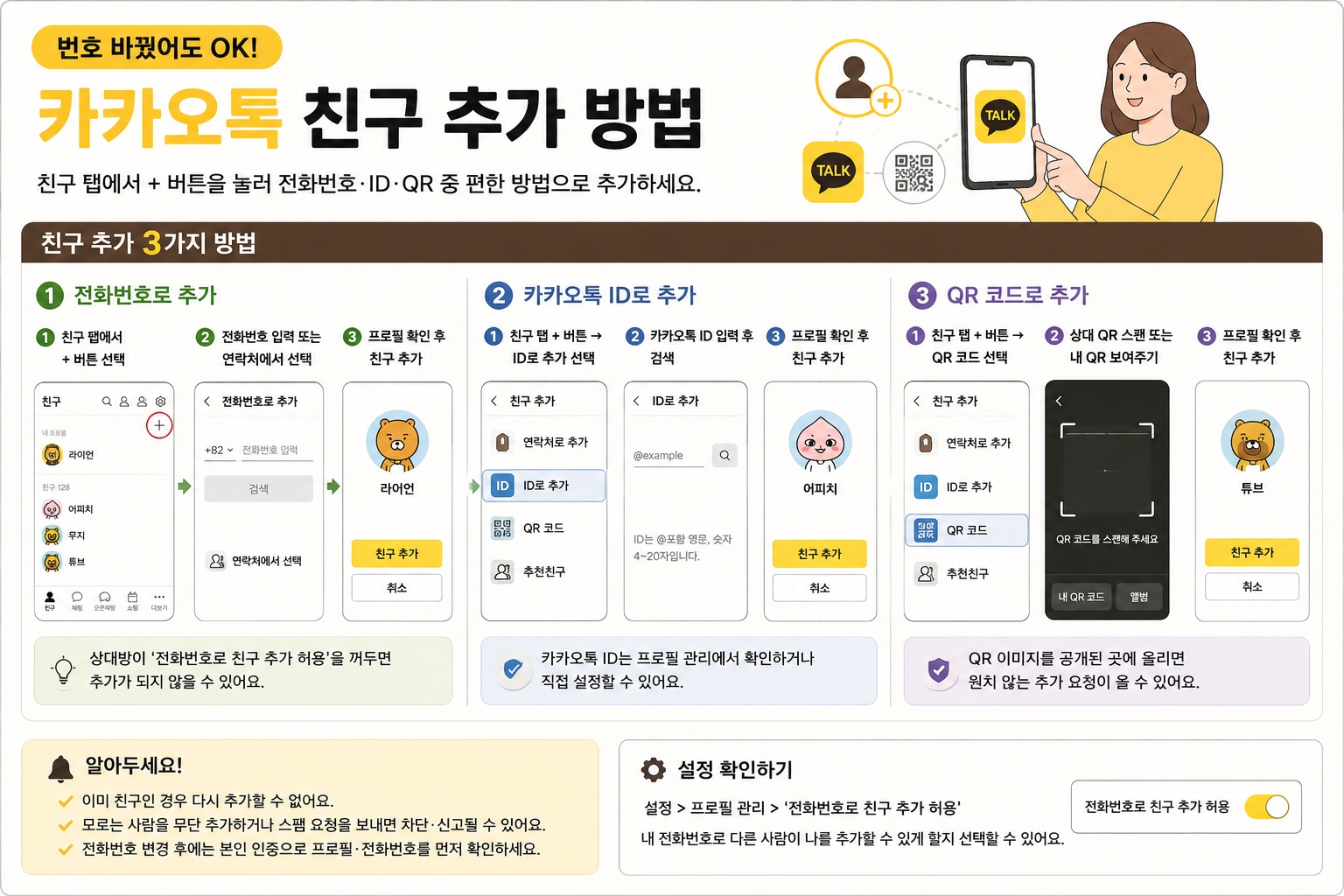 카카오톡 친구추가 방법