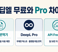딥엘 무료 번역기와 Pro 및 API Free 차이