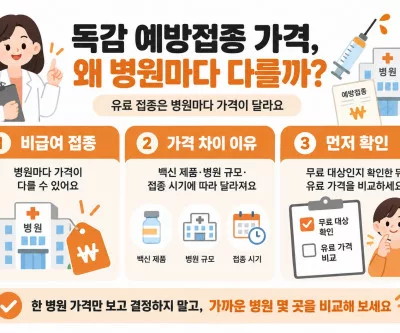 독감 예방접종 금액