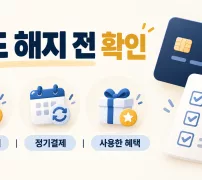 신용카드 해지 전 미결제 금액과 정기결제 확인