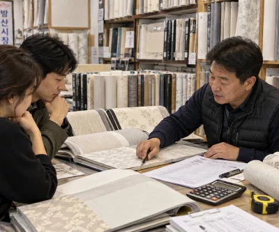 방산시장 도배견적3