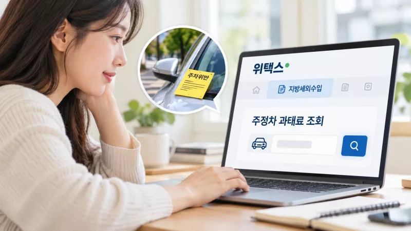 주차위반 과태료 위택스
